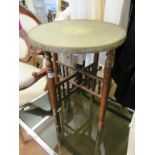 A brass top table