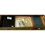 Various stamp albums and loose stamps