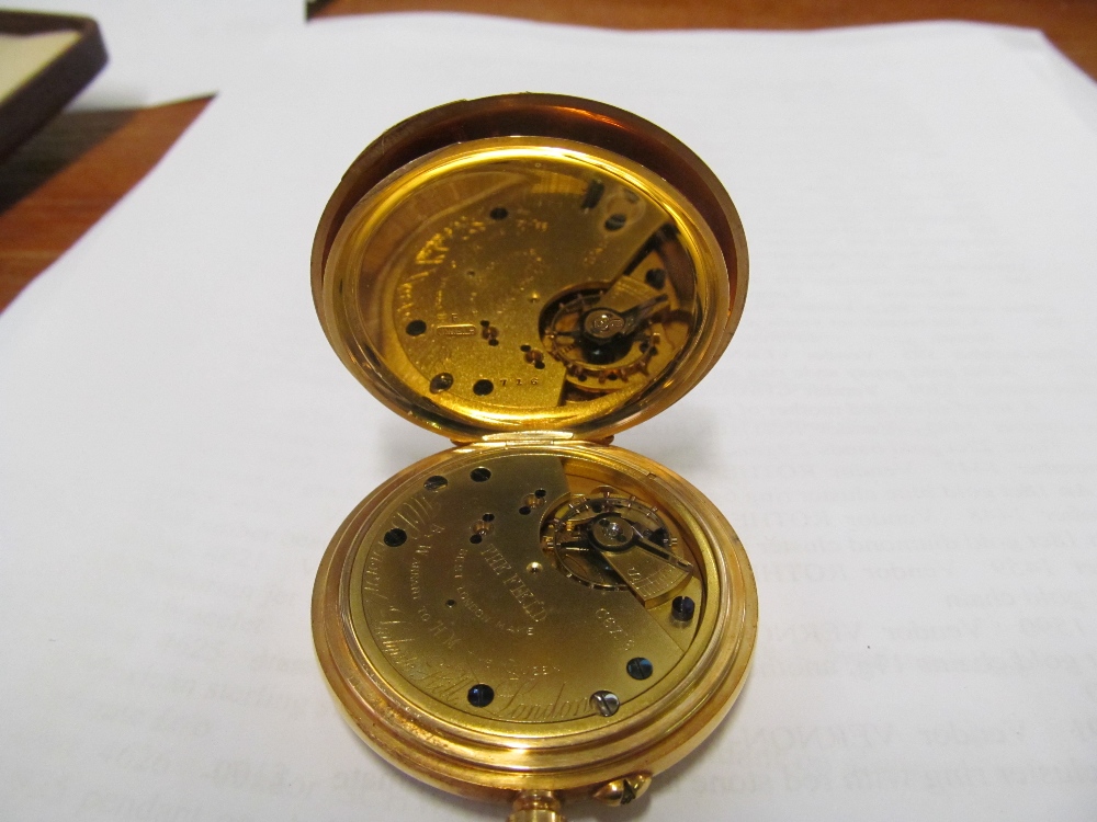 An 18ct gold presented Benson pocket watch - Image 4 of 4