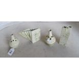 Four Carn pottery vases