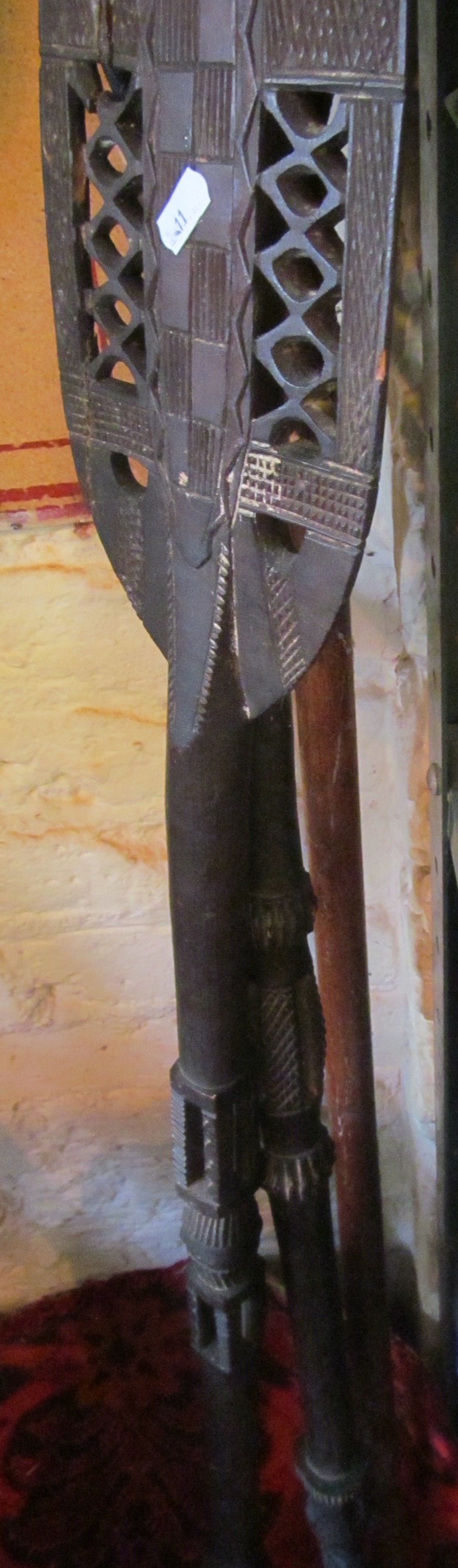 Two African ceremonial spears - Image 2 of 3