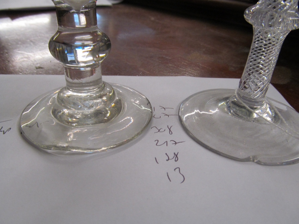 Eight tall old drinking glasses - Image 5 of 6