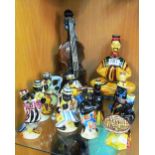 A Drioli China Man decanter (sealed), Double Bass (used), seven piece band, two others (mostly used)