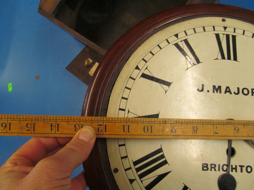 A single fusee wall clock J. Major, Brighton - Image 21 of 27