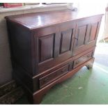 An oak mule chest