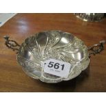 A Victorian silver 2 handled dish