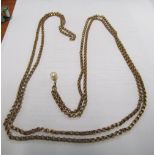 A 9ct gold chain 37.2gms