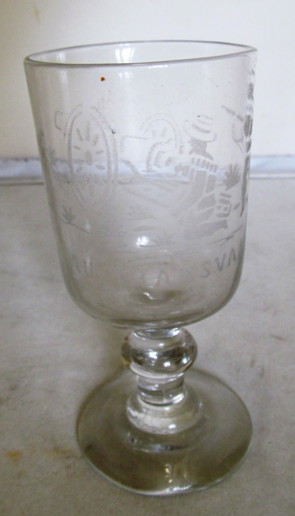 Eight tall old drinking glasses - Image 2 of 6