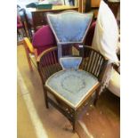 An Edwardian corner chair