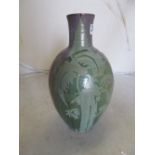 A pottery vase AB