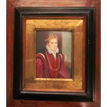 Ida Calzolari - small oil portrait 16th Century lady