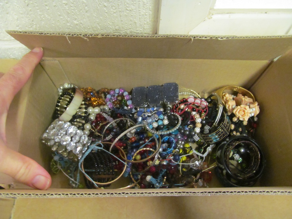 A box of bracelets