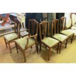 A set of five chairs