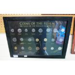 'Coins of the Realm 500 Years of the British Monarchy' framed