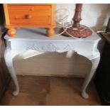 A reproduction console table