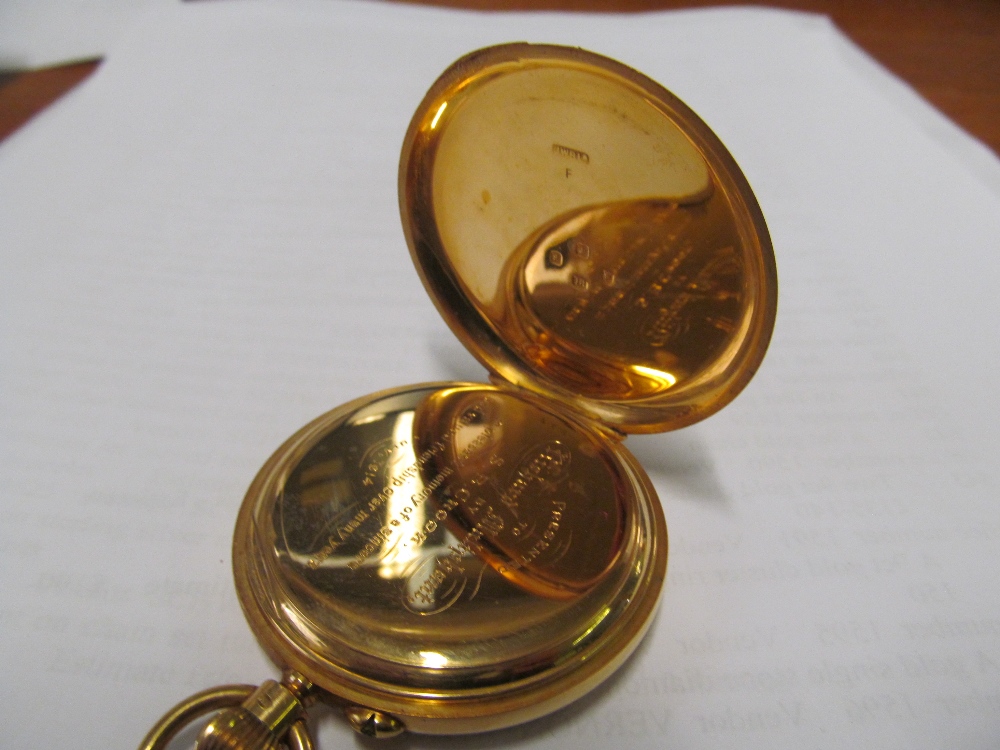 An 18ct gold presented Benson pocket watch - Image 2 of 4