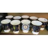 Various Coalport commemorative mugs (boxed and with certificates)