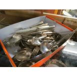 Various plated cutlery et cetera