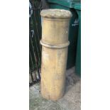 A Mid Victorian Staffordshire buff chimney pot
