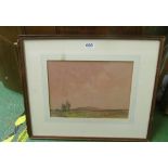 Frank Moore - two watercolours landscapes and watercolour Gibbs