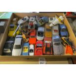 Various 007 Corgi vehicles and figures