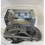 A Paul's Model AA McLaren collection 1:12 scale model (boxed) and an Eagle's Race 1:18 Ford GT 40 (