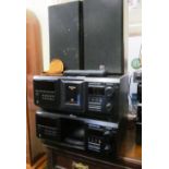 A Sony Mega storage 44 CD High Density Linear Converter system and a compact disc player CDP -