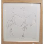 Katy McMurray limited print two cranes