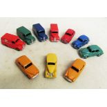 Ten Dinky vehicles