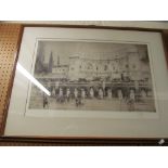 William Walcott - a large etching Roman Palace with Centurions, signed in pencil