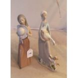 Two Lladro figures of ladies