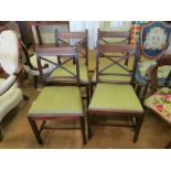 A set of four 19th Century chairs