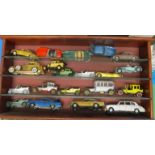 A case of Corgi, Matchbox and other vintage vehicles