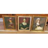 Four oils portraits
