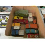 A Dinky Shado 2, army vehicle and other Dinky toys