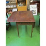 A 19th Century mahogany Pembroke table (water damage)