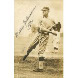 JOHNSON WALTER: (1887-1946) American baseball Player and Manager.