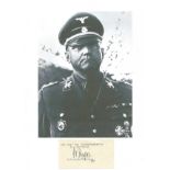 BERGER GOTTLOB: (1896-1975) German Nazi SS-Obergruppenfuhrer and Waffen-SS General.