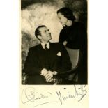LEIGH & OLIVIER: LEIGH VIVIEN (1913-1967) English Actress & OLIVIER LAURENCE (1907-1989) English