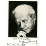 CONDUCTORS: A small and excellent selection of signed photographs by various renowned conductors,