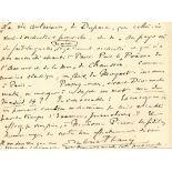 FAURÉ GABRIEL: (1845-1924) French Composer. A.L.S., Gabriel Fauré, two pages, 5 x 4 card, Paris, n.