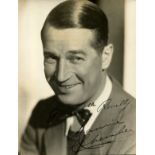 CHEVALIER MAURICE: (1888-1972) French Actor and Entertainer. Vintage signed and inscribed 7 x 9 (17.