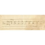 GOUNOD CHARLES: (1818-1893) French Composer. A good A.M.Q.S., `Ch. Gounod´, oblong 10 x 3.