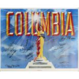 CINEMA: A large 30 x 24 colour poster featuring the logo used by Columbia Pictures between 1936-76