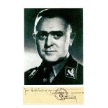 SPORRENBERG JAKOB: (1902-1952) German Nazi SS-Gruppenfuhrer and General Lieutenant of Police in