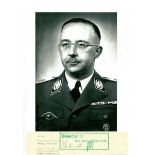 HIMMLER HEINRICH: (1900-1945) German Nazi official of World War II, Reichsfuhrer of the SS.