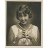 MISTINGUETT: (1875-1956) French Actress & Singer. A good vintage signed 9.