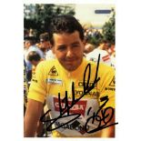 TOUR DE FRANCE WINNERS: An excellent selection of signed colour postcard photographs,