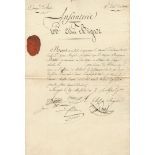 RUSSIAN CAMPAIGN 1812: An excellent selection of three documents signed by three French Generals,