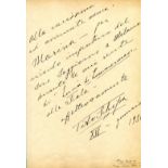 SCHIPA TITO: (1888-1965) Italian Tenor. An excellent signed and inscribed 8.5 x 10.